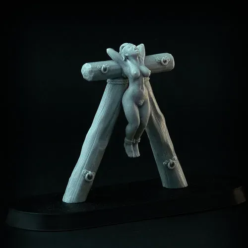 Brother Vinni Tied Slave Girl #24 figurine résine 28mm captive