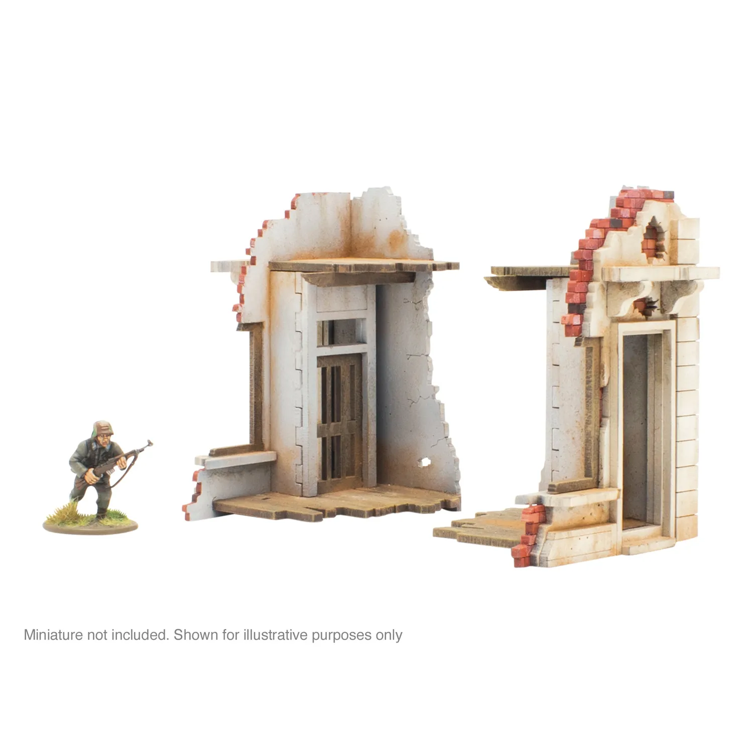 Bolt Action City in Ruins bouts bâtiment ruiné MDF