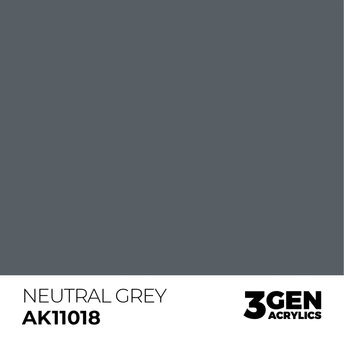 AK Interactive 3Gen Neutral Grey peinture 17 ml gris neutre