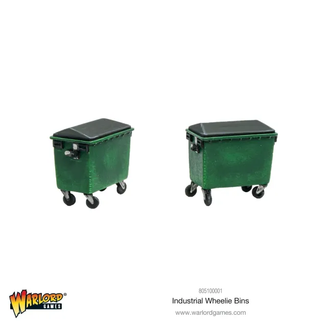 Judge Dredd Industrial Wheelie Bins décor résine x2