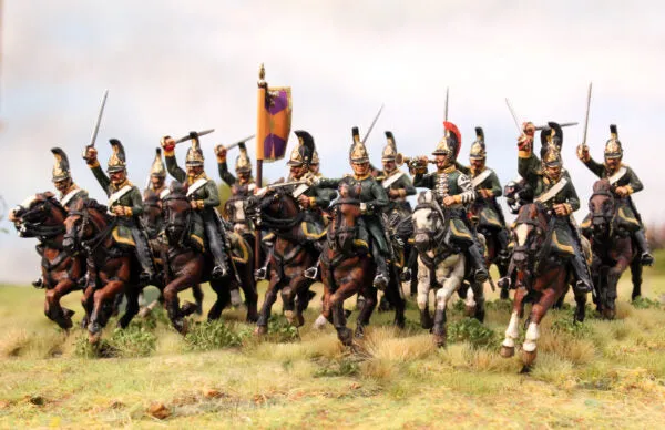 Perry Miniatures Allied Cavalry-Prussian and Russian Napoleonic Dragoons 1812-15 boîte plastique