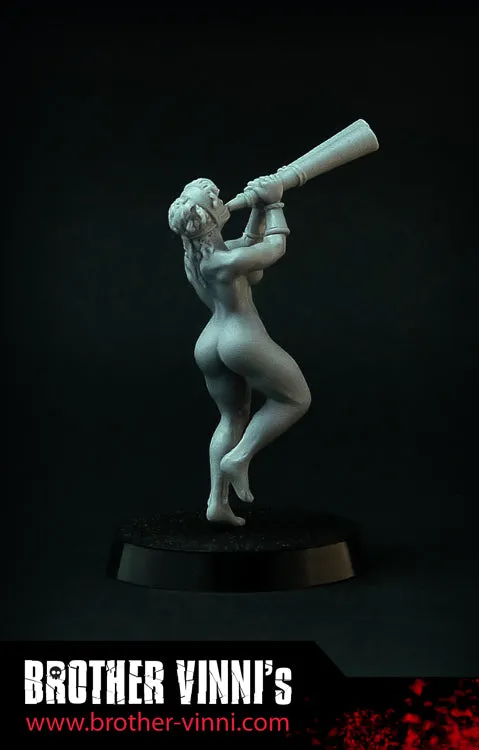 Brother Vinni Female Hoplite Musician figurine grecque 28 mm