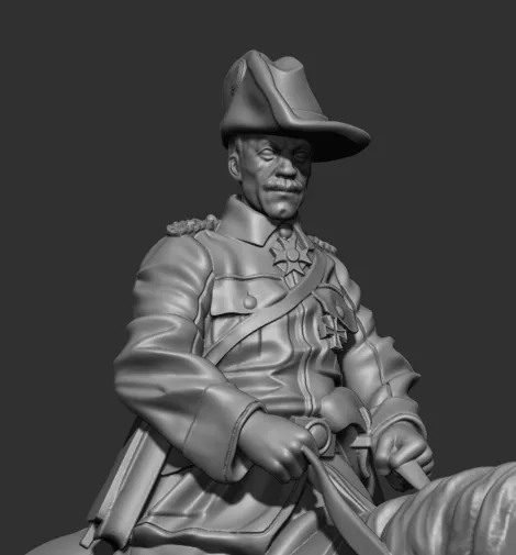 Des Tranchées aux Barricades Lettow-Vorbeck et askari fichier STL 28mm