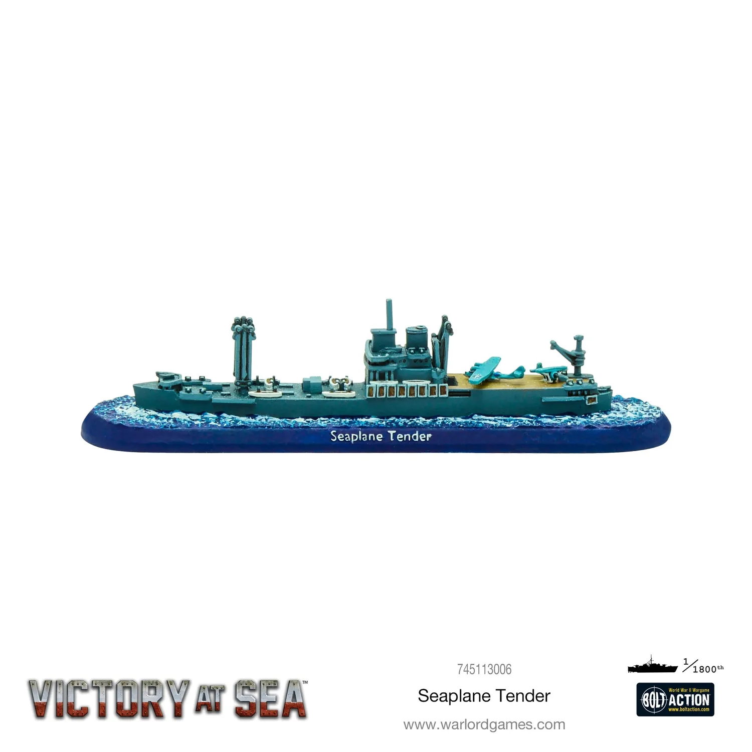 Bolt Action Victory at Sea Seaplane Tender navire résine