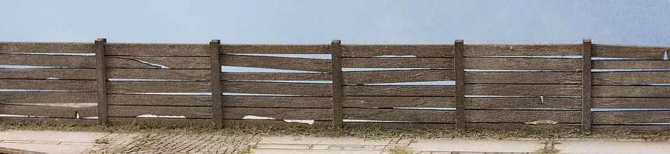 Albion Concrete Fence Type II clôture béton miniature