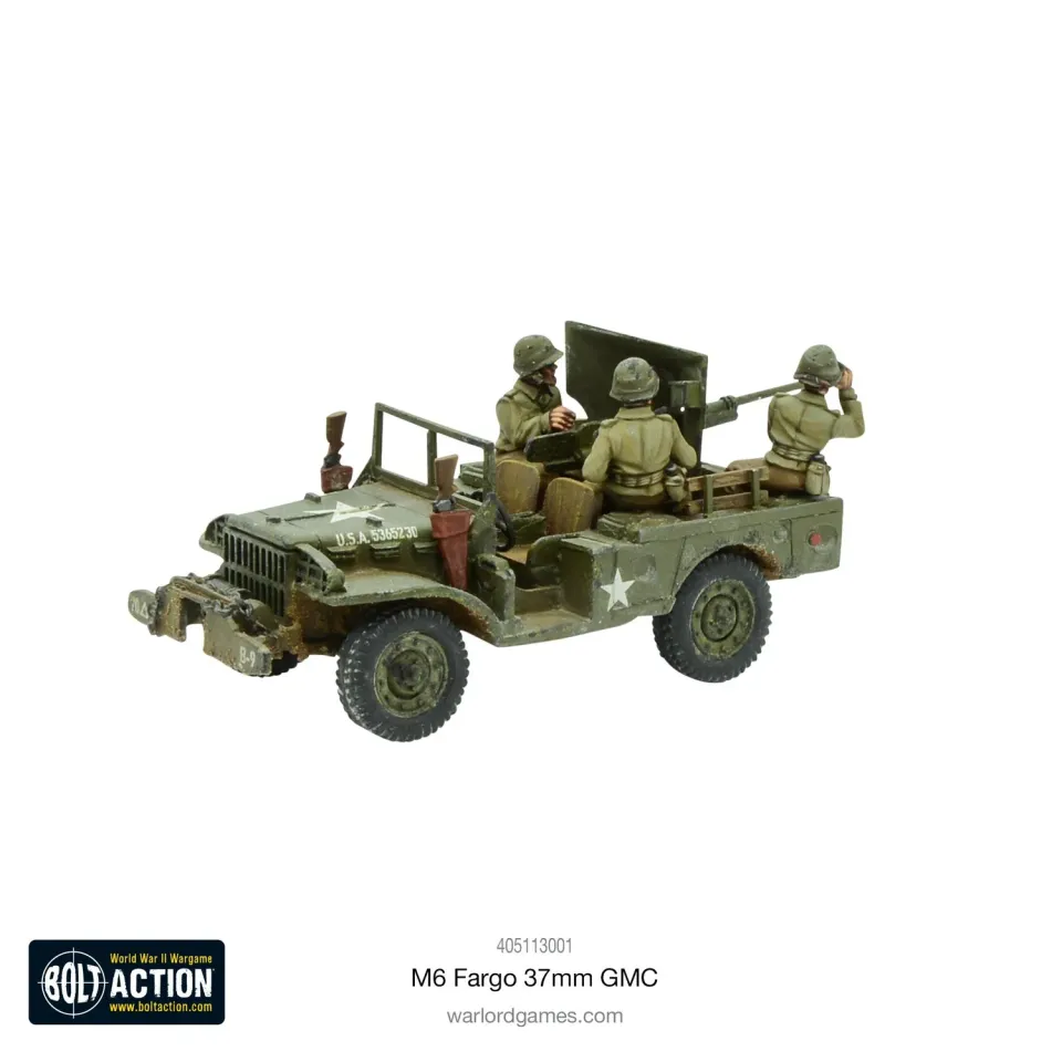 Bolt Action M6 Fargo 37mm GMC véhicule antichar résine métal
