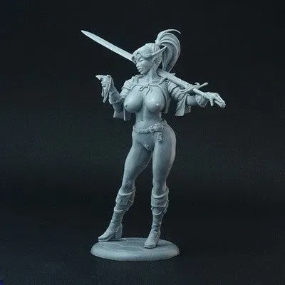 Brother Vinni Naked Female Elf 90 mm figurine fantasy résine