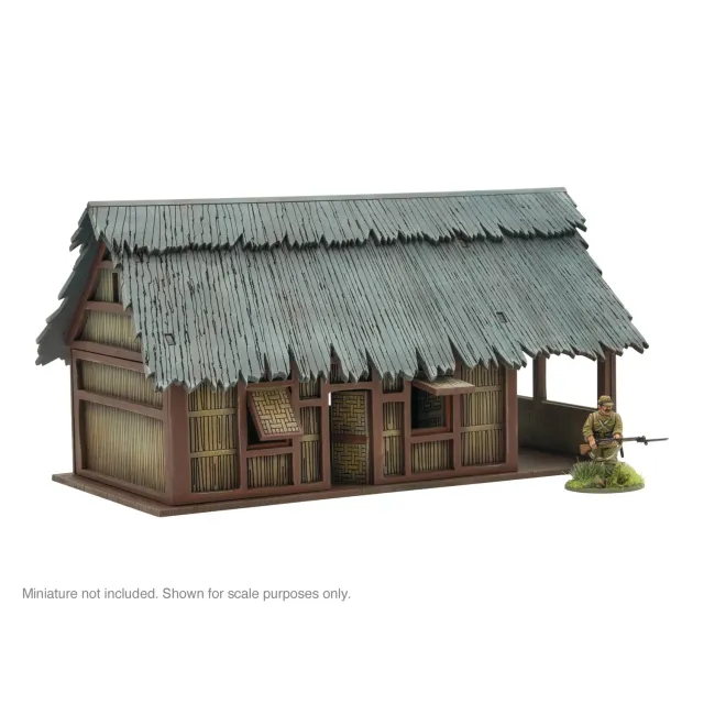 Bolt Action Pacific Theatre grand bâtiment décor MDF
