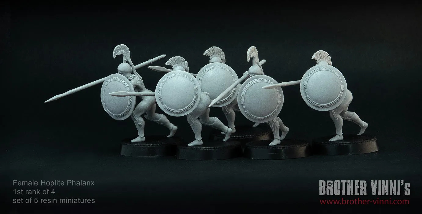Brother Vinni Female Hoplites 1/4 figurines résine 28mm lot de 5