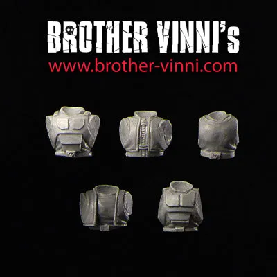Brother Vinni Male Soldier Torsos bitz résine 28mm lot de 5