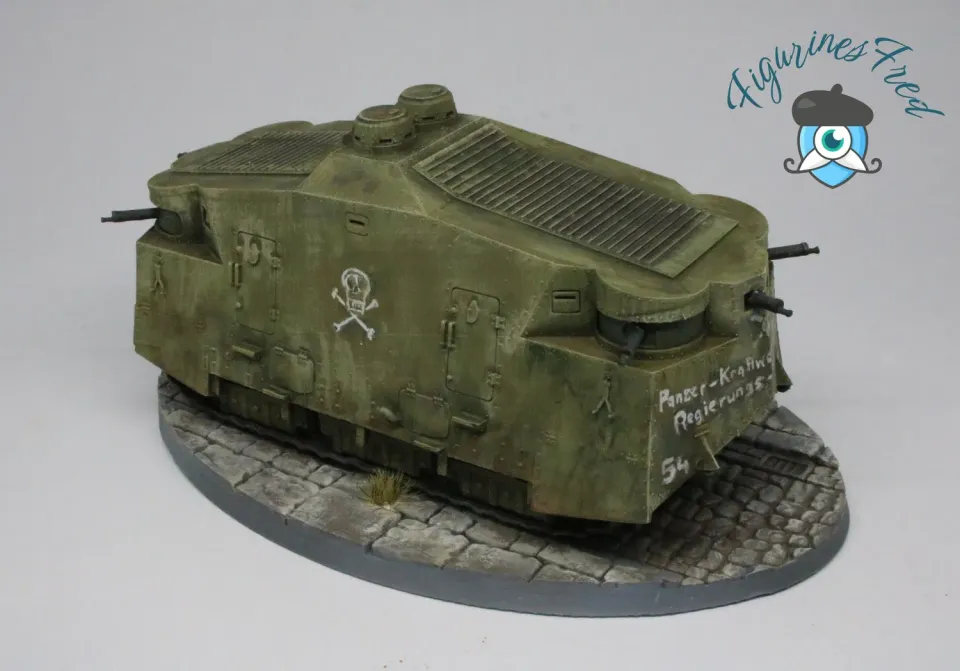 Des Tranchées aux Barricades Ersatz Panzerkraftwagen Hedi char 28mm