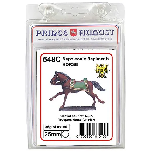 Prince August Hobby PA548C moule à couler cheval dragons officiers 25 mm