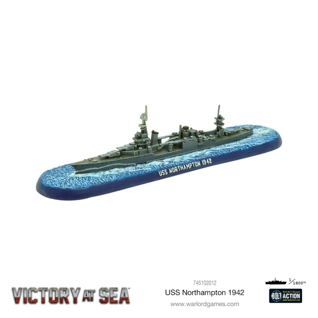 Warlord Games Victory at Sea USS Northampton 1942 croiseur