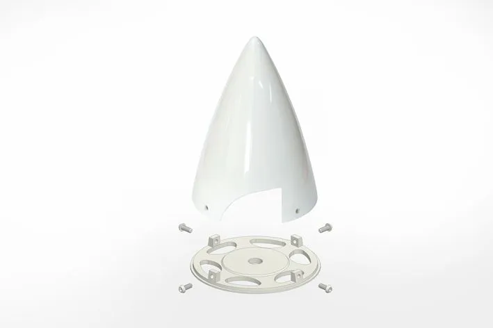 Black Horse Model Ultimate Spinner White 86mm cône d’hélice blanc