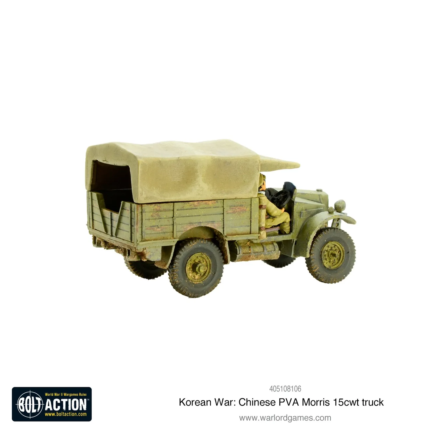 Bolt Action Korean War camion Morris 15cwt Chinese PVA résine