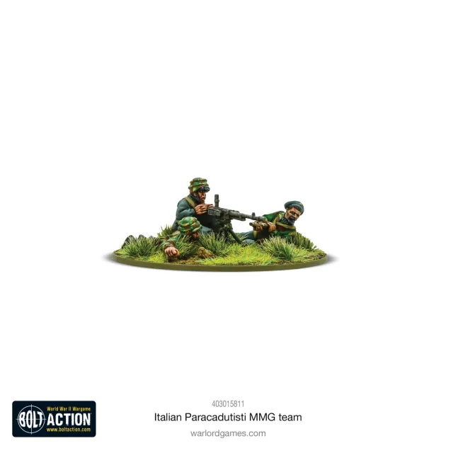 Bolt Action Italian Paracadutisti MMG team figurines métal