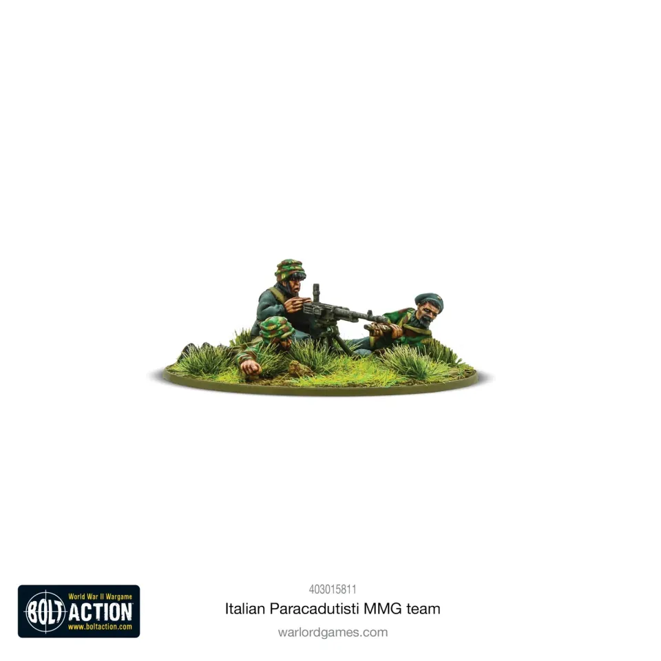 Bolt Action Italian Paracadutisti MMG team figurines métal