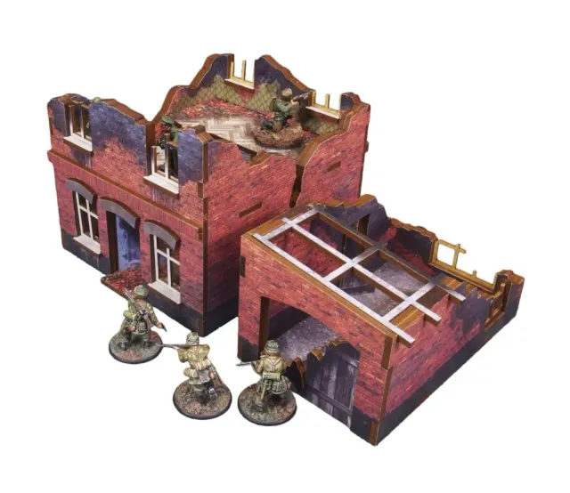 Des Tranchées aux Barricades Maison avec garage Stalingrad décor 28mm prépeint