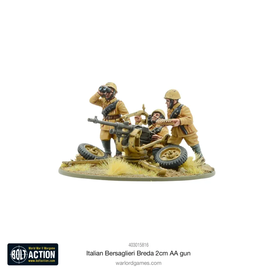 Bolt Action Bersaglieri Breda 2cm canon antiaérien italien
