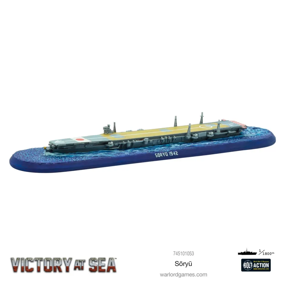 Bolt Action Victory at Sea Soryu porte-avions résine métal