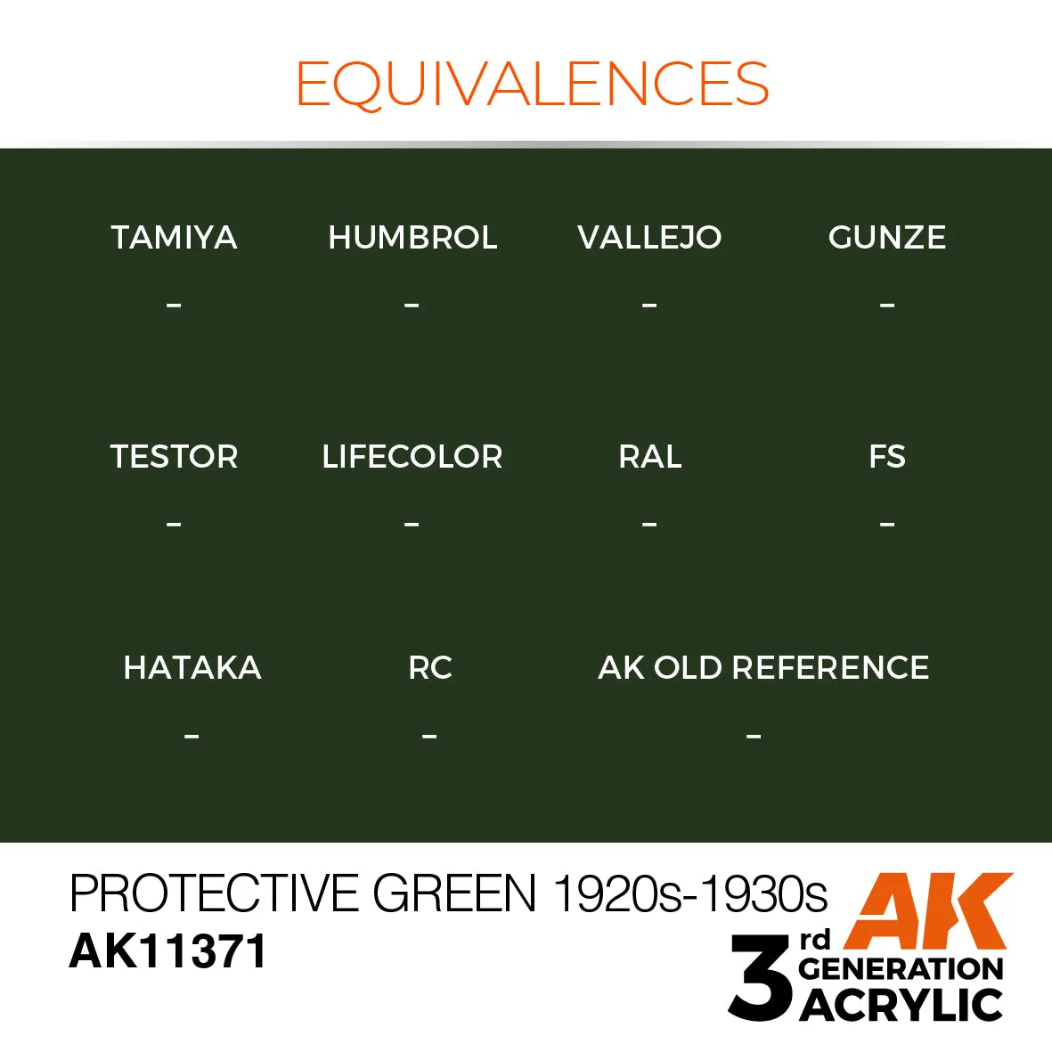 AK Interactive 3Gen Acrylic Protective Green peinture 17 ml acrylique