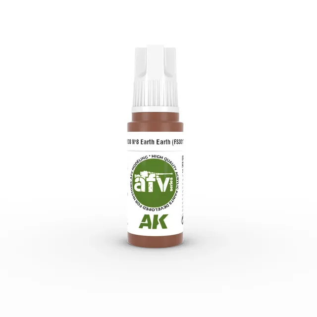 AK Interactive 3Gen Nº8 Earth Red peinture acrylique