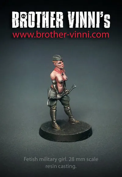 Brother Vinni Militaire Fétiche figurine résine 28mm 18+