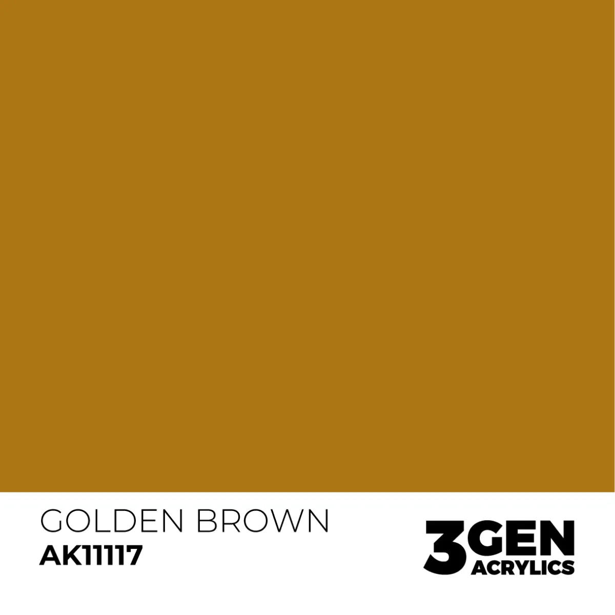 AK Interactive 3Gen Golden Brown peinture acrylique 17ml