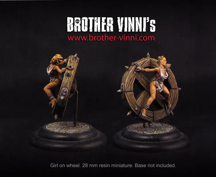 Brother Vinni roue supplice fille figurine 28mm résine