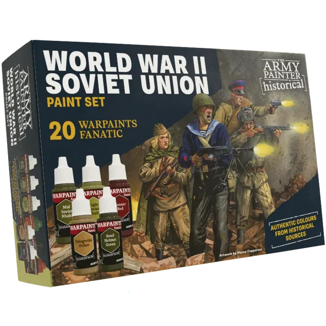 Army Painter Historical: WWII Soviet Union Paint Set peintures 20 flacons 18 ml
