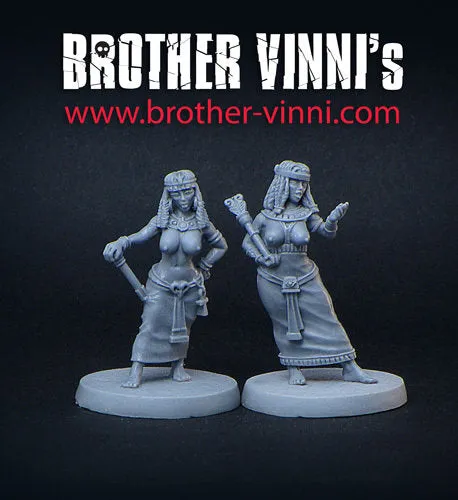 Brother Vinni Noble Egyptian Woman figurine résine 28mm lot de 2