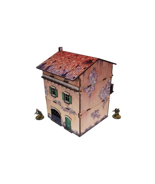 Bolt Action Italy Balcony House 1 décor 28mm prépeint