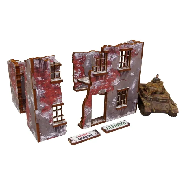 Micro Art WW2 Winter Ruin 2 décor pré-peint hiver ruine