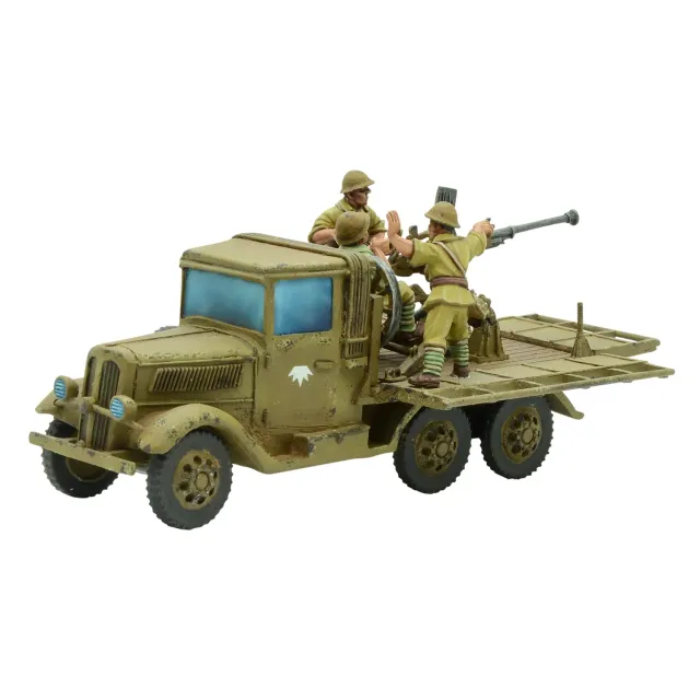 Bolt Action Isuzu Type 98 AA machine cannon carrier véhicule anti-aérien résine métal