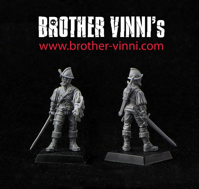 BROTHER VINNI Conquistador figurine historique 28 mm résine