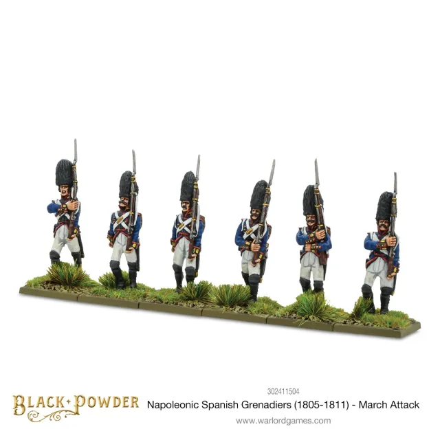 Bolt Action Black Powder Grenadiers Espagnols 1805-1811 figurines résine
