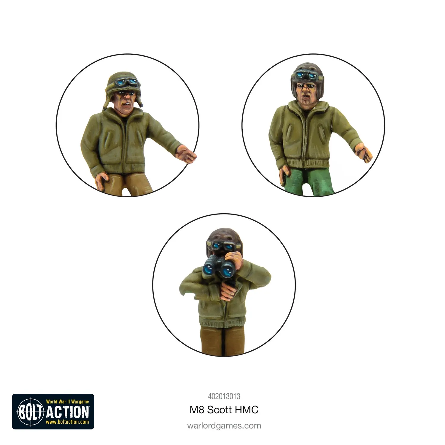 Bolt Action M8 Scott HMC char miniature 1/56 plastique