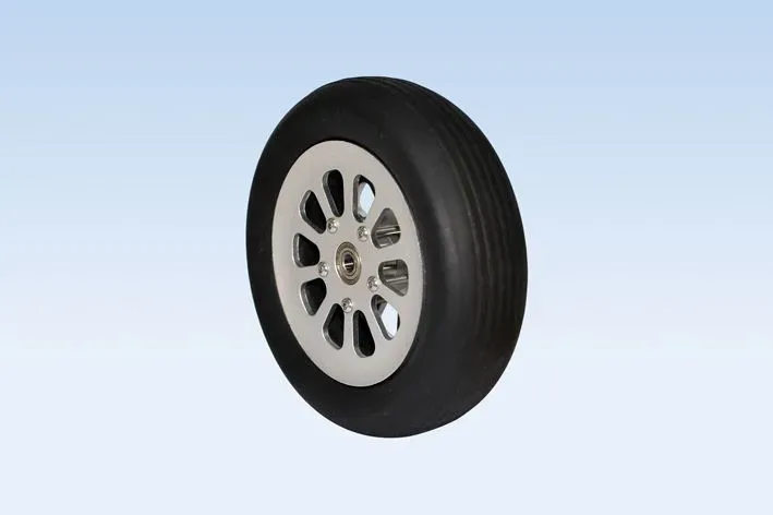 Black Horse Model Rubber Wheel/Hub roue caoutchouc 130 mm