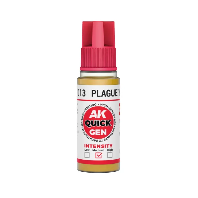 AK Interactive QuickGen Plague Yellow peinture 18 ml jaune