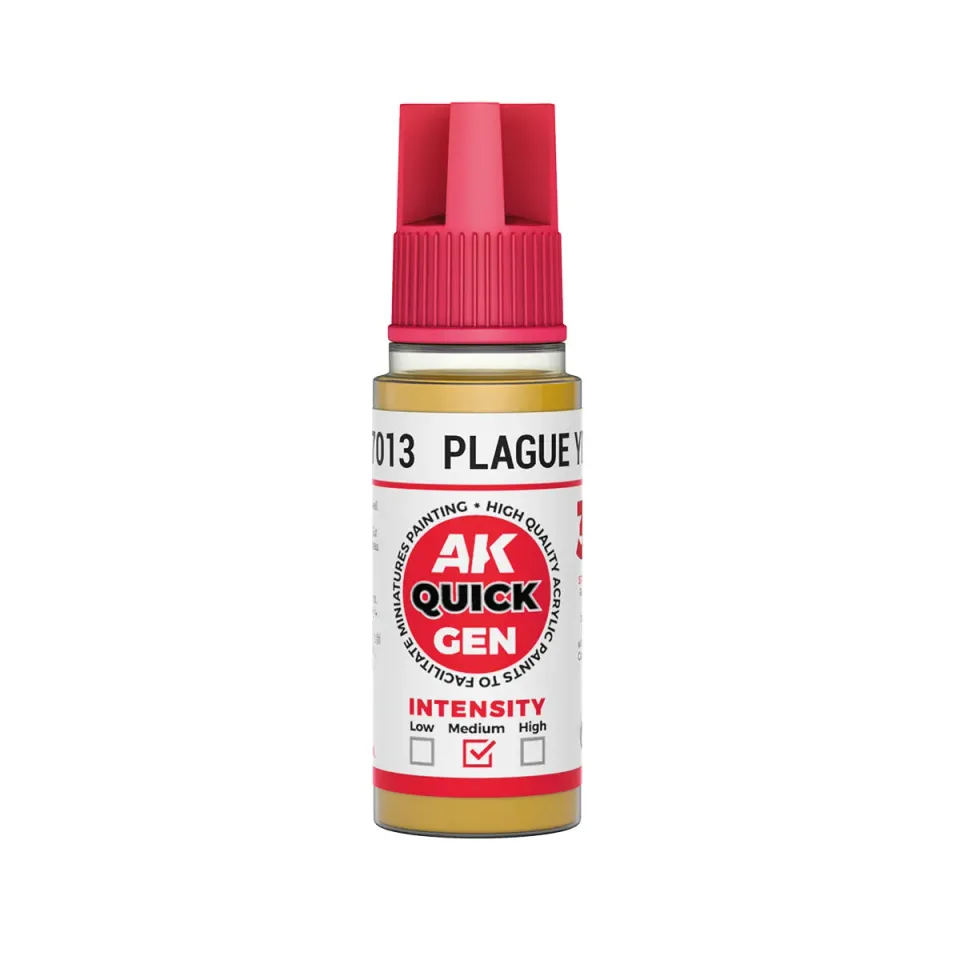 AK Interactive QuickGen Plague Yellow peinture 18 ml jaune
