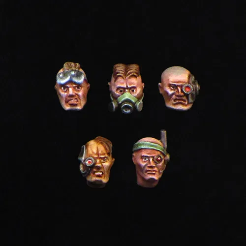 Brother Vinni Male Heads Set 2 lot 5 têtes résine 28mm bits