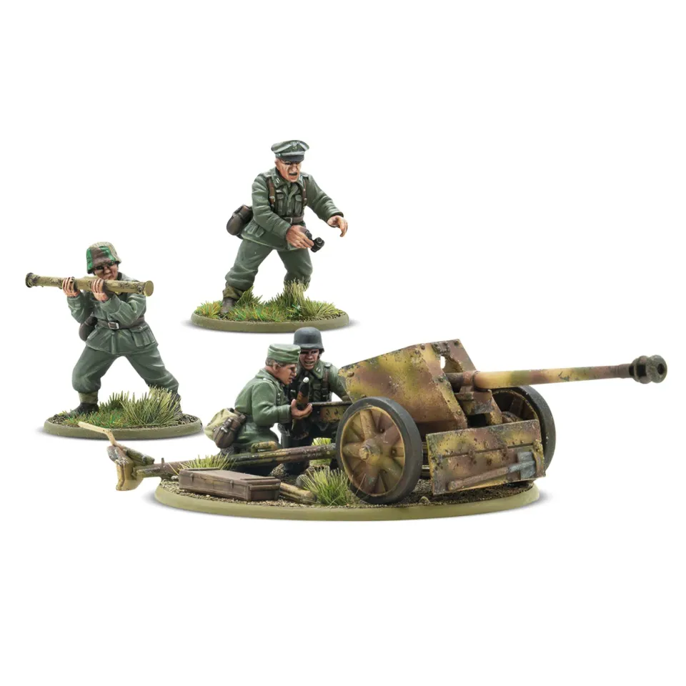 Bolt Action German Pak 40 Anti-Tank Gun canon antichar plastique