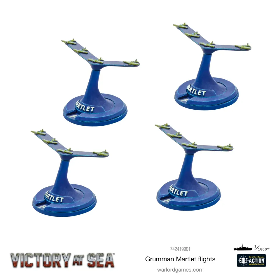 Victory at Sea Grumman Martlet vols avions résine Royal Navy