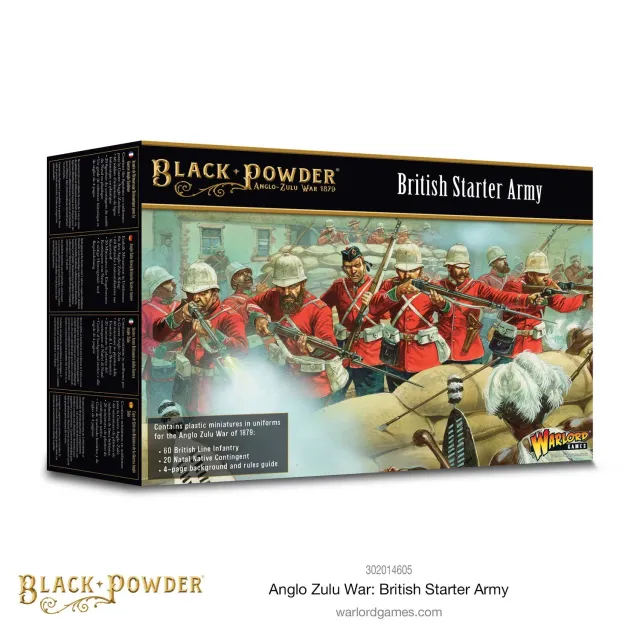 Black Powder Guerre Zoulou armée britannique starter