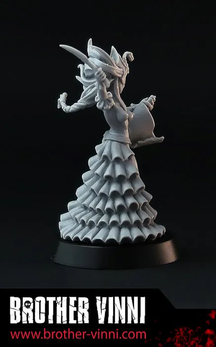 Brother Vinni Dark Elf Sorceress figurine résine 32mm
