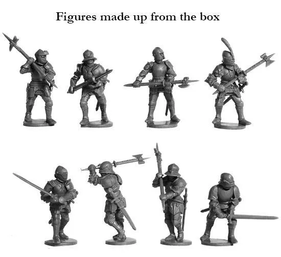 Perry Miniatures Foot Knights 1450-1500 boîte 38 figs