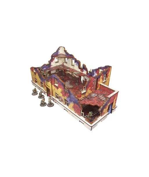 Des Tranchées aux Barricades École ruine Stalingrad décor MDF 28mm bundle