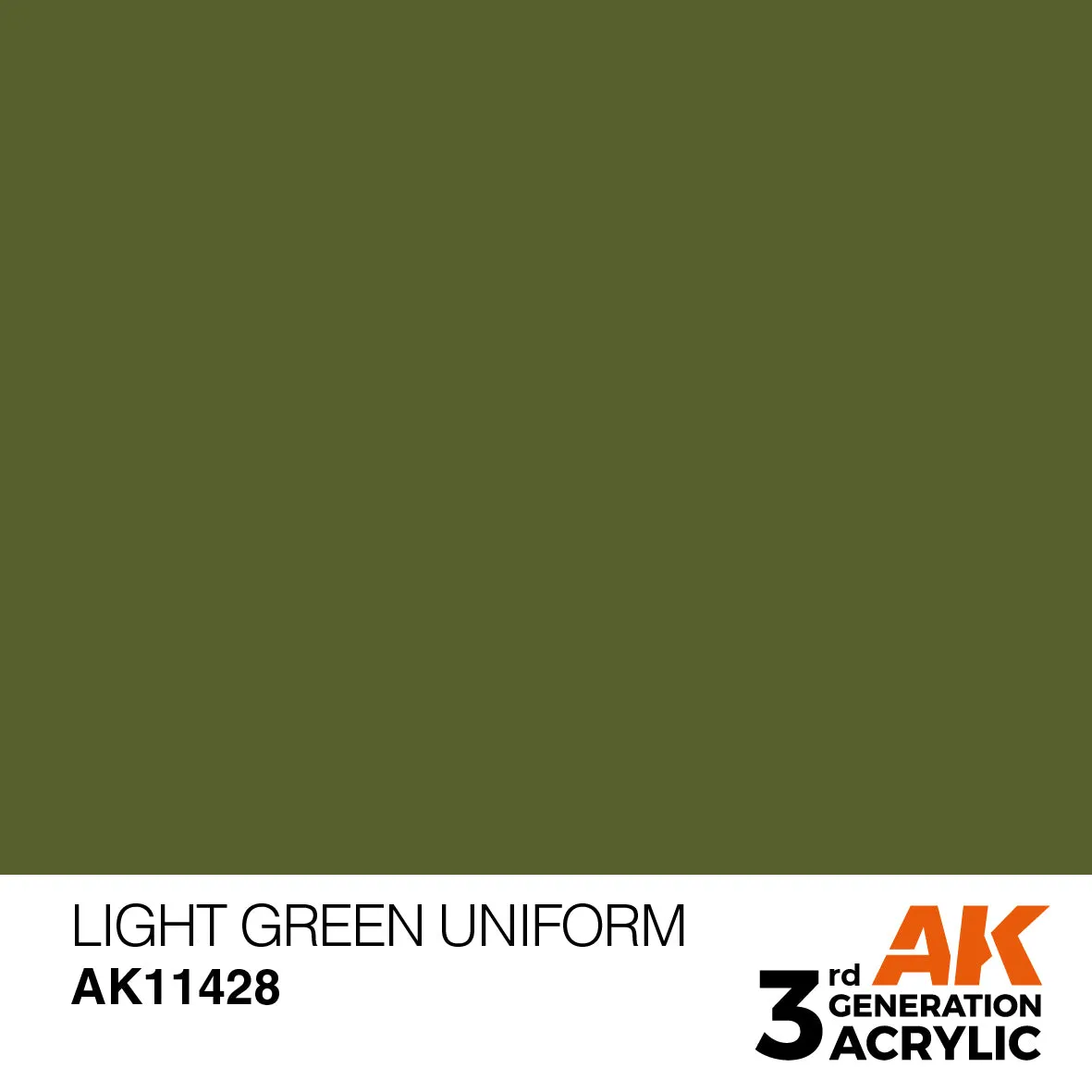 AK Interactive 3Gen Light Green Uniform peinture verte 17ml