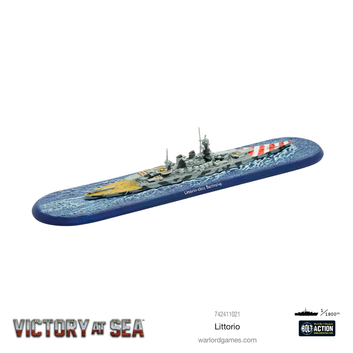 Warlord Games Victory at Sea Littorio cuirassé résine