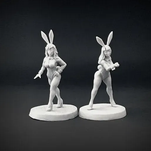 Brother Vinni Bunny Girls 02 figurine résine 28mm lot 2